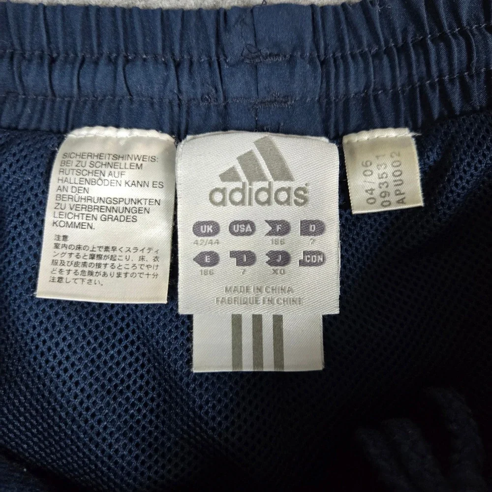 VTG Adidas Mens Navy FC Bayern Munich Soccer Training Track Wide Leg Pants XL